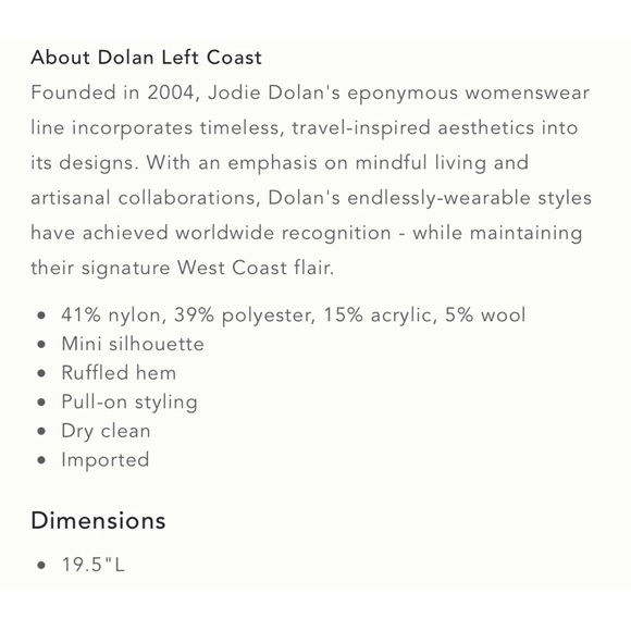 Anthropologie Dolan Left Coast Zebra Ruffled Knit Mini Skirt NWT SZ 1X - Picture 15 of 15